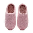 thumbnail image 6 of Viluyesy Womens Home Fuzzy Slippers, Soft Sole Slip-On Cozy Plush Winter Warm Bedroom Indoor Flat Shoes Pink, 6 of 9