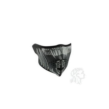 Zan Headgear Half Face Mask Alien (Silver, OSFM)