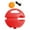 Red with Orange Ball, variant on S SERENABLE Pickleball Trainer Pickleball Ball with Cord Practice Ball for Sport Red with Red Ball