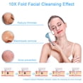 thumbnail image 4 of Cepillo de limpieza facial: juego de cepillos giratorios faciales a prueba de agua con 5 cabezales de cepillo, exfoliación suave y eliminación de puntos negros, limpieza profunda de la cara Xemadio WMZL-592-1, 4 of 7