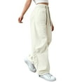 thumbnail image 5 of iHPH7 Fall Outfits for Women Baggy Sweatpants Womens Fall Fashion Women's Activewear Womens Fall Pants Athletic Pants for Women Fall Clothes Beige L, 5 of 9