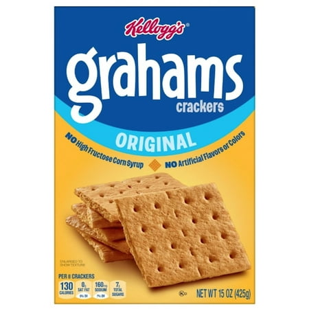 Kellogg's Graham Crackers Original 15 oz (Pack of 3)