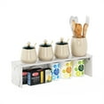 thumbnail image 2 of Furinno Helena 23-Inch Kitchen Counter Stackable Organizer Shelf, Marble White, 2 of 5