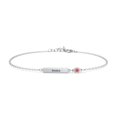 thumbnail image 1 of Engravable Bar Bracelet with Birthstone, 1 of 7