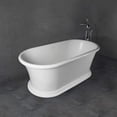 thumbnail image 4 of Vanity Art 61" x 31" Solid Surface Resin Stone Freestanding Bathtub, 4 of 7