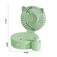 thumbnail image 6 of kkbbma under $5 Portable Misting Fan - Foldable Handheld Personal Fan with Mist Spray, 3 Speeds, USB Rechargeable - Ideal for Travel, Outdoors, Makeup, Camping, Home, and Office Use, 6 of 9