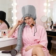 thumbnail image 6 of Hair Dryer Bonnet - Fast-Drying Bonnet Hair Dryer for Natural Hair, Deep Conditioning, Styling, & Curl Enhancing - Adjustable Fit, Heat Distribution, Portable & Lightweight for Trave,Silver, 6 of 7