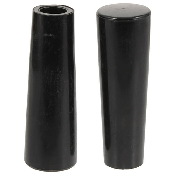 PTOOTP 2-Pack Black Plastic Beer Faucet Handles for Home Brewing and Commercial Bar Use Replacement