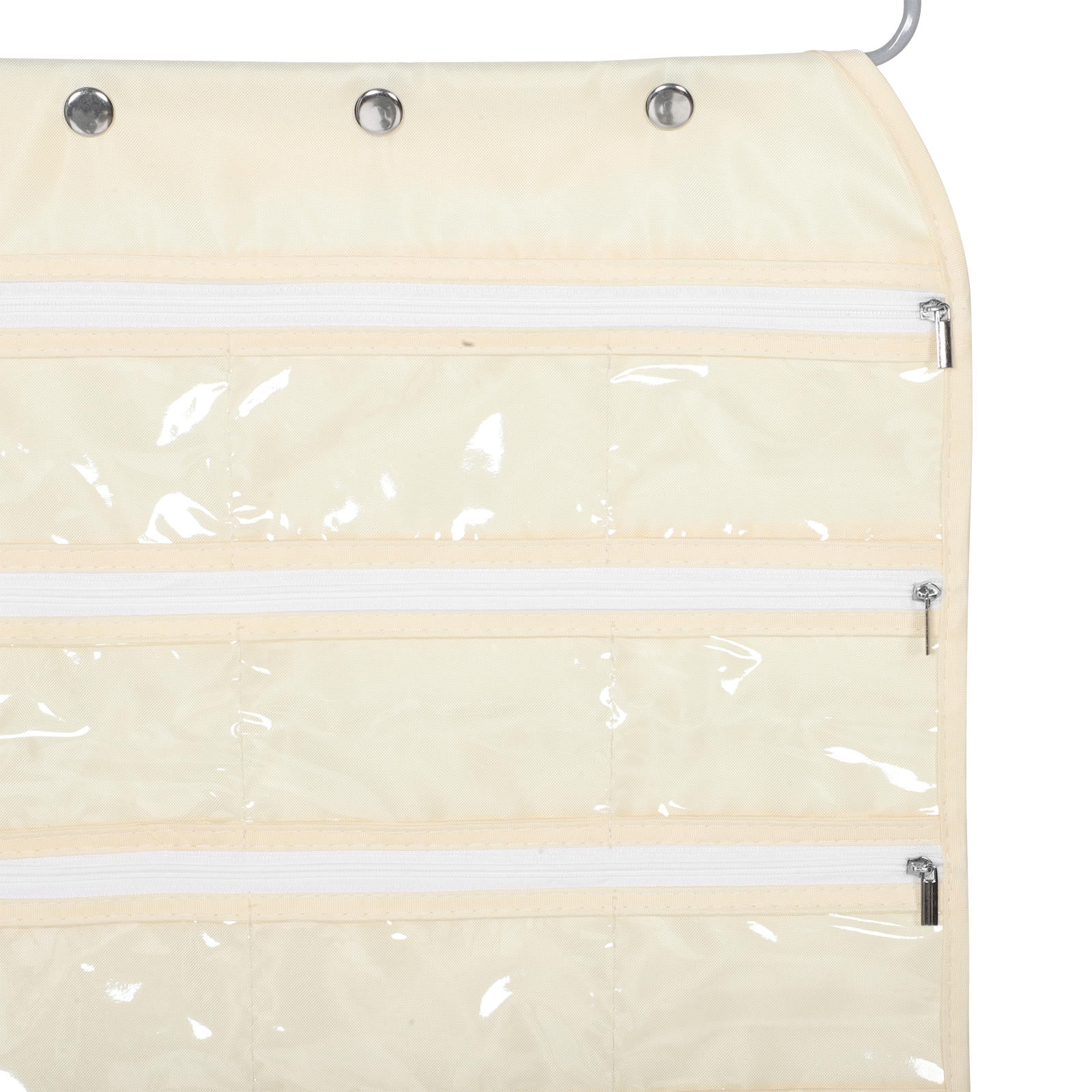 HONMEET Portable Oxford Cloth Jewelry Organizer with Hanging Hook, Storage Bag for Necklaces, Earrings, and Small Accessories