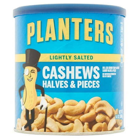 Planters Lightly Salted Cashew Halves & Pieces, 14 oz