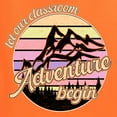 thumbnail image 6 of Wild Bobby Let Our Classroom Adventure Begin Mountain Sunset Light Colors Pop Culture Women Graphic Tee, Orange, Large, 6 of 6