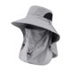 thumbnail image 2 of Men's Full Protection Sun Hat With Removable Face Neck Flap Wide Boonie Hat Breathable Mesh Cap For Hiking Fishing Camping Gardeni, 2 of 6