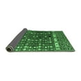 thumbnail image 2 of Ahgly Company Indoor Round Abstract Emerald Green Modern Area Rugs, 3' Round, 2 of 4