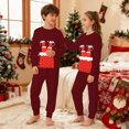 thumbnail image 2 of CAIVO Child Christmas Kids Outfit Sets Cozy Holiday Santa Print Girls Festive Family Cartoon Long Sleeve O-Neck Shirts Tops Pants Soft Two Piece Outfit Sets 5-6 Years, 2 of 8