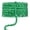 Green, variant on Sequin Braid Trim, 0.6 Inch Wave Sequin Strip, Glitter Metallic Paillette Sequin Ribbon, DIY Sewing Embellishment, 27 Yards, Red