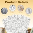 thumbnail image 3 of 64Pcs Cartoon Dinosaur Embroidery Pattern Stabilizer 8.3"x11.7" Cute Dinosaur Soluble Stick and Stitch Embroidery Sticker 4 Sheets Water Hand Sewing DIY Embroidery Paper DIY, 3 of 9