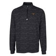 thumbnail image 2 of Men's Cutter & Buck Black Texas Longhorns Big & Tall Traverse Camo Print Stretch Quarter-Zip Pullover Top, 2 of 3