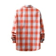 thumbnail image 4 of Fashion Long Sleeve Shirts for Mens Plus Size Checkered Shirt Slim Fitting d Matte Lapel Casual Cardigan Bottom Shirt Blouse Save to 65% Off!, 4 of 8