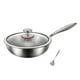 thumbnail image 1 of Titanium Hammered Pan Pro con tapa, sartén Nutri de titanio antiadherente resistente a los arañazos for cocinar, 1 of 7