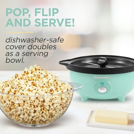 Elite Gourmet - 3Qt. Popcorn Popper - Mint