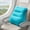 Blue, variant on PVC Flocking Press Inflatable Lumbar Pillow, Inflatable Travel Pillow for Car, Office, Airplane, Support Cushion, 1 Count