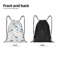 thumbnail image 5 of Kdxio Butterfly Print Drawstring Backpack Bag,Waterproof Draw String Back Sack, Gym Drawstring Bags Swim Bag For Unisex, 5 of 9