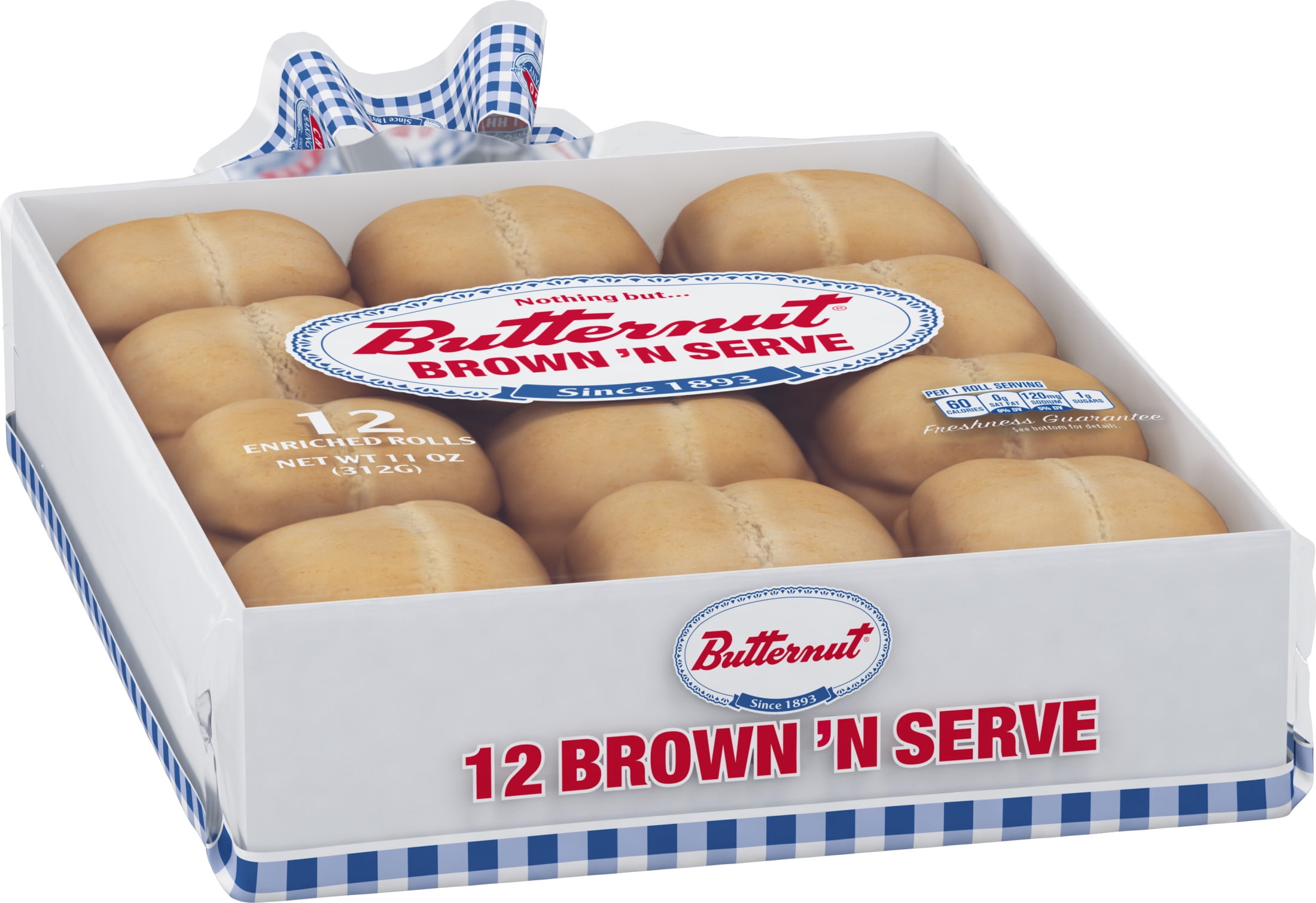 Butternut Brown 'n Serve Rolls, 11 oz, 12 Count