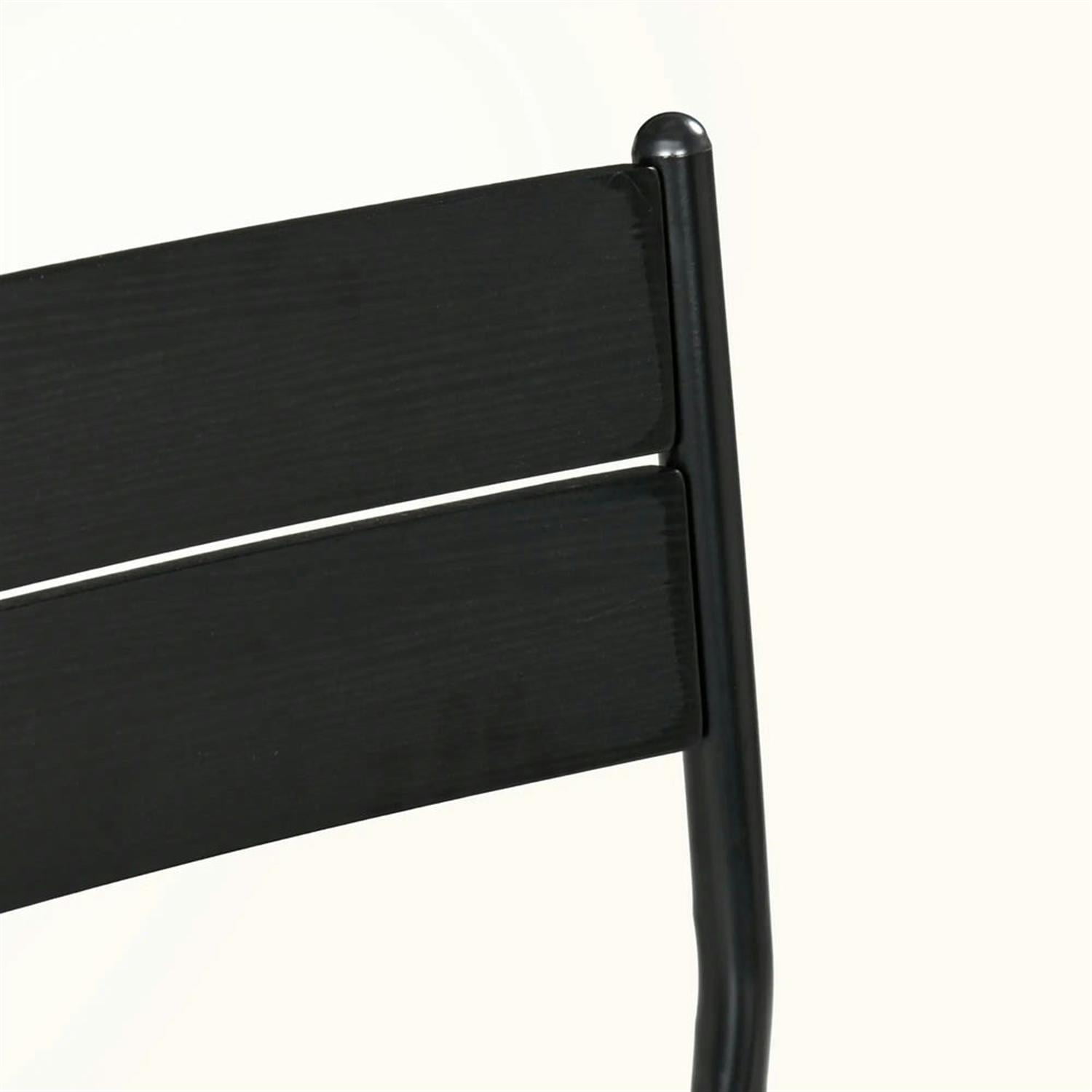 Demi Bonn 3 Piece Dining Table Set for Small Spaces, Modern Kitchen Table and Chairs for 2 Dining Room Set with Chairs Home Furniture Rectangular, Black