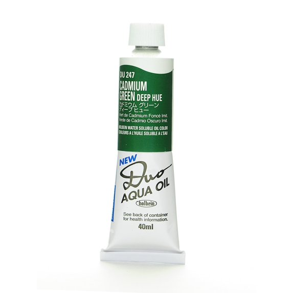 Duo Aqua Artist Oil Color cadmium green deep hue, 40 ml (pack of 2)