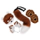 thumbnail image 2 of Máscara y cola de Therian, diadema con orejas de animal adorables, máscara de cosplay para la noche festiva Marrón rojizo blanco, 2 of 9