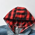 thumbnail image 3 of FYMNSI Toddler Fall Jacket Baby Jean Jacket Boys Girls Denim Jacket Cowboy Outerwear Shacket for Kids 12-18 Months Red Plaid, 3 of 7