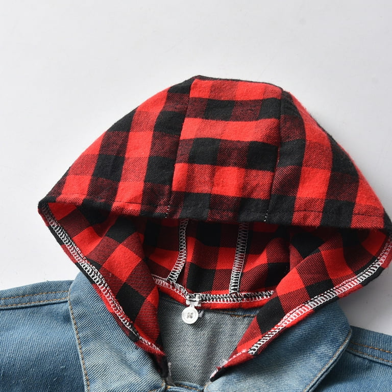 Kids Checkered Zip-Up Hoodie (Girls + Boys)