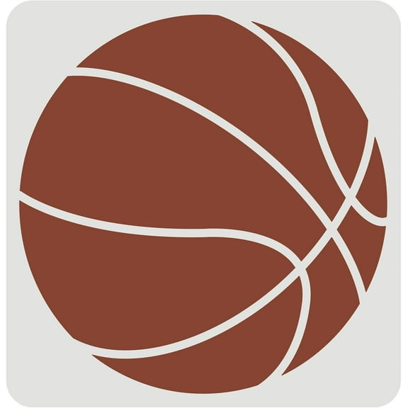 Basketball Stencils Template 11.8x11.8 inch Large Size Ball Sport Drawing Painting Stencils Square Reusable