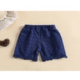 thumbnail image 2 of Baby Girls Breathable Shorts Summer Toddlers Hollow Flower Pattern Elastic Waist Lace Short Trousers, 2 of 6