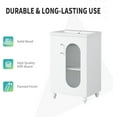 thumbnail image 2 of MIDODO 20" Small Bathroom Vanity with Sink, Modern  Wood Bathroom Cabinet with Paper Holder and Glass Door, 2 of 10