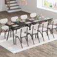 thumbnail image 3 of Dining Table Set for 4, Modern Kitchen Table and Chairs Set, Boucle Chairs Sets, Dining Table with Storage Shelf and Metal Legs, Beige + Black, 3 of 7