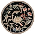 thumbnail image 2 of Safavieh Chelsea Baxter Bordered Wool Area Rug, Black, 4' x 4' Round, 2 of 10