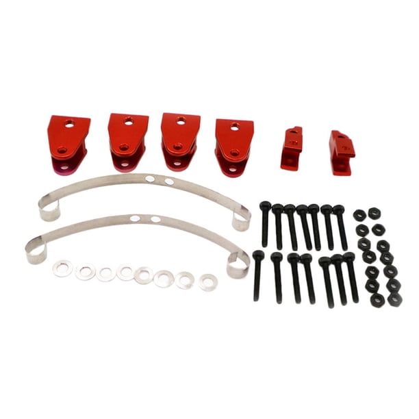 Accesorios de Metal perfke Pierna de elevación para modelo de coche RC rojo Oreja de elevación de piezas de RC