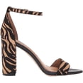 thumbnail image 6 of Sam Edelman Yaro New Tiger Block Heel Ankle Strap Open Toe Dress Heeled Sandals (New Tiger, 5.5), 6 of 6
