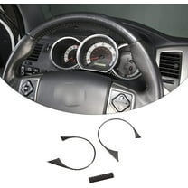 TINKI Soft Carbon Fiber Car Center Control Dashboard Decorative Stickers Trim Fit For Toyota Tacoma 2006 2007 2008 2009 2010 2011 2012 2013 2014 2015