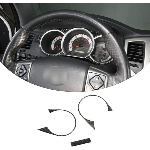 TINKI Soft Carbon Fiber Car Center Control Dashboard Decorative Stickers Trim Fit For Toyota Tacoma 2006 2007 2008 2009 2010 2011 2012 2013 2014 2015