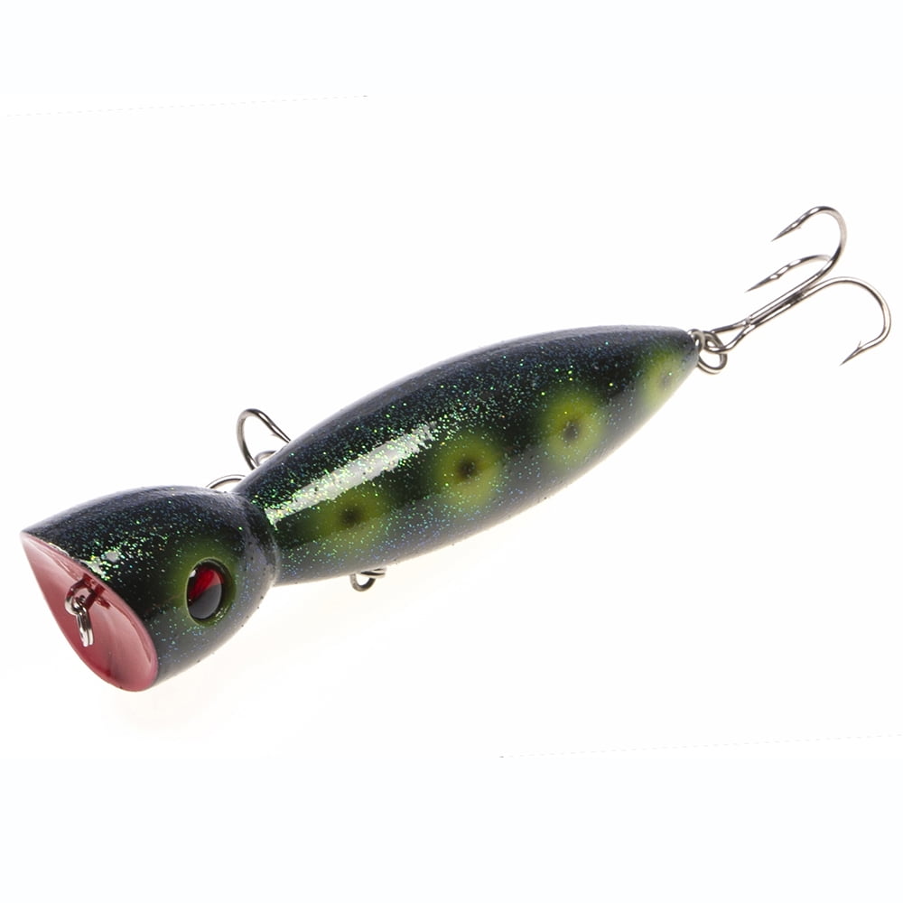 14cm 5 5 Inch Big Popper Lure Hard Fishing Popper Lure Bait Crankbait With Treble Hooks Walmart Com
