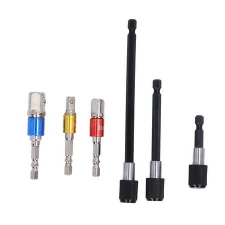 

Socket Adapter Kit Lightweight Standard Size Extension Chuck Adapters Steel Easy Installation For Pneumatic Drill