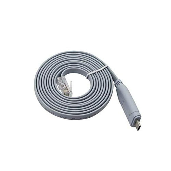 Câble de Console USB avec Puce FTDI, Câble de Console USB vers RJ45 pour Routeurs/windows 7,8 /interrupteurs (USB-C 10 Pieds 3m)