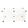 thumbnail image 2 of 6 Panel Pet Pypen Dog Cage Kennel Metal/Pstic Enclosure Val Interior bnco Yuyangstore Parque infantil para perros y gatos, 2 of 8
