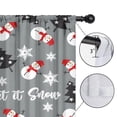 thumbnail image 4 of Blackout Kids Curtains,Gray Christmas Snowman Pattern Childrens Insulated Curtains Set Of 2,Bedroom Essentials,Toddler Room Decor 42"x54", 4 of 5