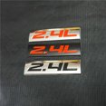 thumbnail image 4 of 2x Chrome Black 2.4L Metal Sticker Decal Badge Emblem Limited Engine Car Auto 3D, 4 of 4