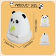 thumbnail image 4 of Lámpara de noche con forma de panda, bonita lámpara de noche LED para niños, luz de noche blanda de silicona regulable con sensor táctil, decoración de escritorio con forma de animal para niños, 4 of 5
