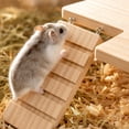 thumbnail image 6 of Wooden Hamster Platform with Climbing Ramp, Natural Wood Standing Ledge for Small Animal Cage Accessories, Syrian Hamster Dwarf Mouse Nesting Exercise Playground, 6 of 6