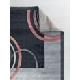 thumbnail image 4 of RUG AND DECOR Newport Collection Modern Abstract Design Area Rug D.Rose Grey Living Room Bed Room Carpet Alfombras para Sala, 4 of 5